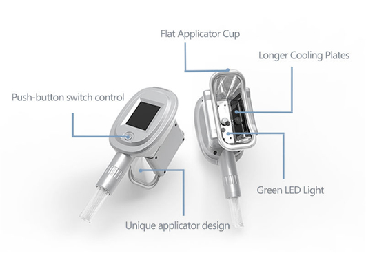 뚱뚱한 어는 Cryolipolysis Cryo 기계 Wich 두 배 360도 손잡이