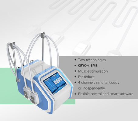 4는 Cryolipolysis 30Hz EMS 기계 10.4 인치 컬러 터치스크린을 취급합니다