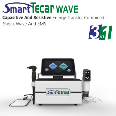 3 스포츠 상해와 셀룰라이트 효력을 위한 몸 물리 치료를 위한 1개의 Tecar 투열 요법 EMS 충격파 기계에 대하여