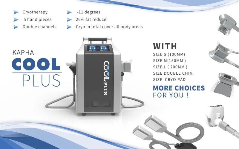 셀룰라이트 Redction을 위한 두 배 채널 유형 Cryolipolysis 지방 어는 기계