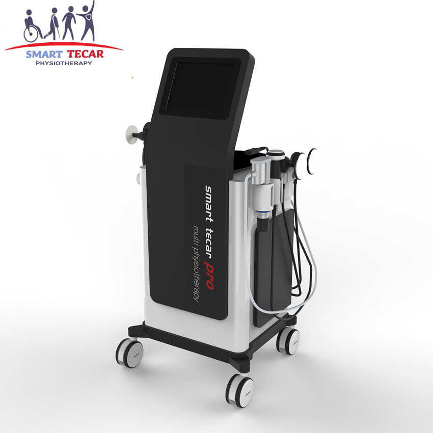 발목 염좌를 위한 Tecar 충격파 초음파 치료 기계